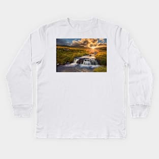 Afon Tawe, Brecon Beacons Kids Long Sleeve T-Shirt